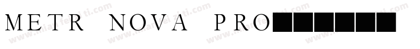 metr nova pro字体转换
